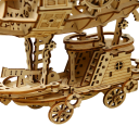 Sterowiec Drewniana układanka 3D 18,5 x 12,8 x 16,5 cm DIY Model Building Kit Montaż ręczny Dekoracja Zabawka dla nastolatków Dorośli Bez kleju 2