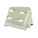 Stickad bomullsfilt för baby 70x90 cm Babyfilt för barnvagn Spjälsängar Färgglatt mönster Nyfödda Spädbarn Sover 8
