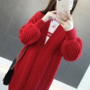 Stickad cardigan för dam A2156 4