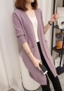 Stickad cardigan för kvinnor med fickor A2052 10