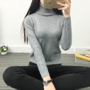 Stickad turtleneck dam J2858 5