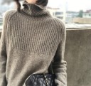 Stickad turtleneck för damer G233 6