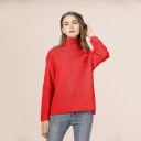Stickad turtleneck för damer G327 3