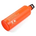 Sticlă pentru combustibil pentru aragaz 750 ml 25 cm diametru 7,3 cm aliaj de aluminiu cu capac etanș Oranj sticlă de combustibil pentru aragazuri de camping 4