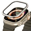 Sticlă temperată pentru Apple Ultra 49 mm sticlă întărită cu ramă metalică capac de protecție pentru ecran carcasă rezistentă la șocuri 13