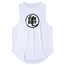 Stijlvol heren tanktop Polyester materiaal Ronde hals Effen uitvoering Druk op de borst Voor vrije tijd 7