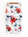 Stijlvolle damesrok met bloemen J501 17