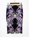 Stijlvolle damesrok met bloemen J501 21