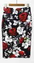Stijlvolle damesrok met bloemen J501 6