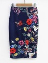 Stijlvolle damesrok met bloemen J501 13
