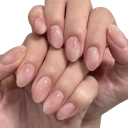 Stijlvolle manicure set Amandelvorm Middelgrote maat 24 stuks Plakbare 3D acryl kunstnagels voor thuisgebruik 1