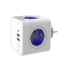 Stikdåse 2x USB, 1x USB-C, 4x stikkontakt 3