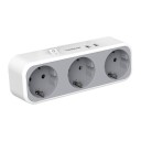 Stikdåse 2x USB, 3x stikkontakt 1