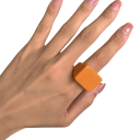 Stilfuld damesmykke bredde 1,8 cm Firkantet form Bredde kanter Elegant moderne ring Mode udtryksfuldt tilbehør 7