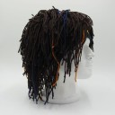 Stilfuld herre RASTA-hat med dreadlocks 1