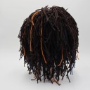 Stilfuld herre RASTA-hat med dreadlocks 3