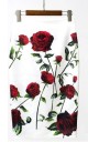 Stilfuld nederdel med blomster J501 til kvinder 7