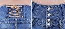 Stilfulde damejeans med snøring J1162 6