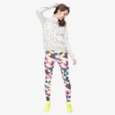 Stilfulde dameleggings med farverige trekanter 8