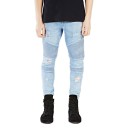 Stilfulde, revnede jeans til mænd J970 8