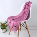 Stilfuldt unisex cashmere tørklæde - 7 nuancer af pink 4