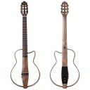 Stille Reisgitaar V-glorify Afneembare Body 6 Nylon Snaren 20 Fretten Sapelohout Ingebouwde Pickup 101 cm Grijs 1
