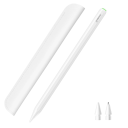 Stilo tactil pentru iPad Touch Stylus cu încărcare fără fir Stilo tactil magnetic cu două vârfuri de înlocuire și indicator LED al bateriei carcasei Compatibil cu Apple 2