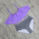 Stílusos női bikini fodrokkal J3444 3