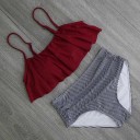 Stílusos női bikini fodrokkal J3444 7