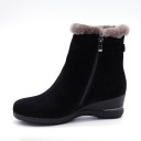 Stilvolle Winterstiefeletten für Damen – Schwarz 1