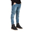 Stilvolle zerrissene Herrenjeans J970 5