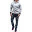 Stilvolles Herren-Sweatshirt mit interessantem Reißverschluss J946 13