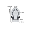 Stimulateur électrosexuel pour le gland du pénis avec télécommande et écran 7,45 x 5 cm lubrifiant conducteur nécessaire emballage discret 5