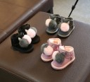 Stivaletti da ragazza con pompon 7