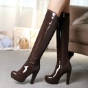 Stivali lucidi alla moda J1011 6