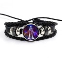 Stjernetegn læderarmbånd 5