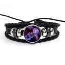 Stjernetegn læderarmbånd 8