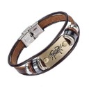 Stjernetegn læderarmbånd H680 7