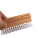 Stofborstel 11,5x5 cm Handvat van natuurlijk beukenhout Zachte nylon borstelharen 2 cm Voegen- en plaatreiniger Huishoudelijke schoonmaakaccessoires 5