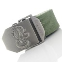 Stoffen riem met cobra 15