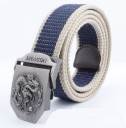 Stoffen riem met draak 7
