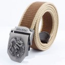 Stoffen riem met draak 8