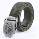 Stoffen riem met draak 9