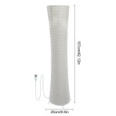 Stojací lampa z rýžového papíru, 107 x 25 cm, LED s 3 odstíny světla, USB napájení, s dálkovým ovládáním, béžová, do obývacího pokoje 2