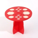 Stojan na štětce na make-up 14 otvorů kompaktní organizér pro sušení a uložení kosmetických štětců stabilní konstrukce 3