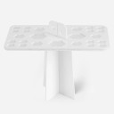 Stojan na štětce na make-up 26 otvorů organizér pro sušení a uložení štětců kompaktní konstrukce pro kosmetické použití 5