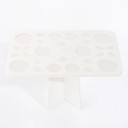 Stojan na štětce na make-up 28 otvorů organizér pro sušení a uložení štětců kompaktní konstrukce pro kosmetické použití 2