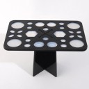 Stojan na štětce na make-up 28 otvorů organizér pro sušení a uložení štětců kompaktní konstrukce pro kosmetické použití 1