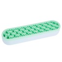 Stojan na štětce silikonový organizér 21 × 5 × 3,5 cm omyvatelný držák na kosmetické štětce pinzety a make-up nástroje 4