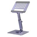 Stojan na tablet otočný o 360° Hliníková zliatina Stabilný polohovateľný držiak na tablet Nastaviteľný univerzálny stojan pre pohodlné 1